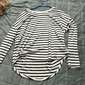Black and White long sleeve Women’s Shirt